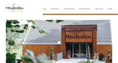 Desktop Screenshot of heuboden.ch